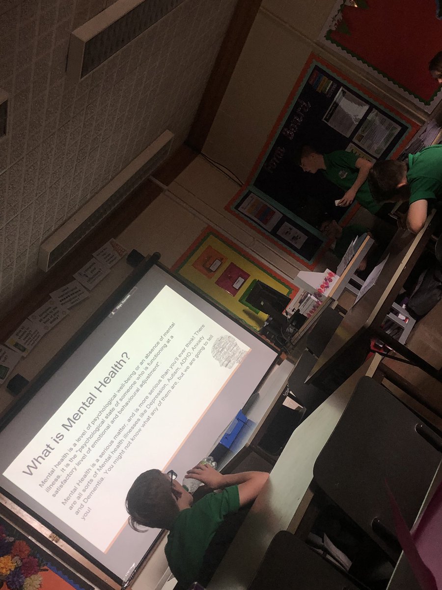 Mrs_JHoughton's tweet photo. A very important lesson being taught #MentalHealth #RaiseAwareness #MACS #PSEday https://t.co/LGGsUkPhAJ