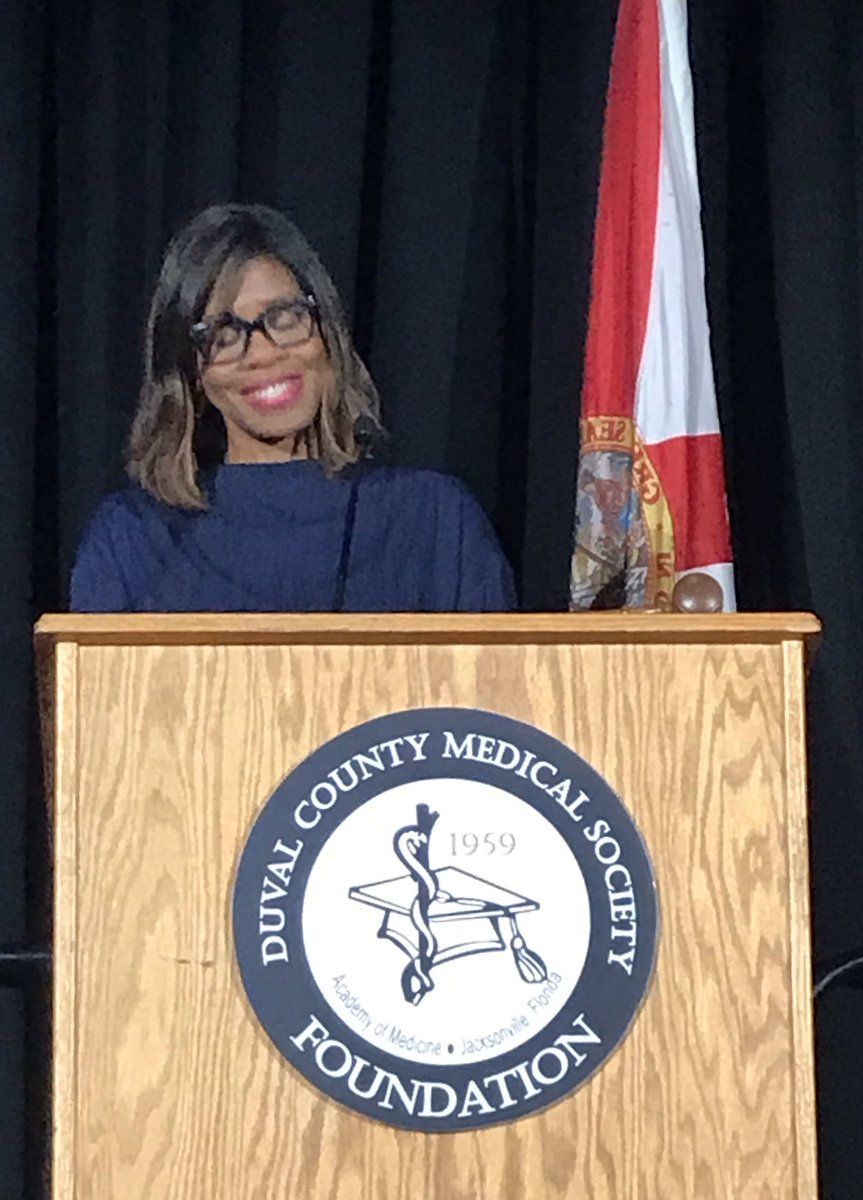 toddsack's tweet photo. Wonderful to talk about climate change, gun violence, food deserts, and the opioid crisis with Dr. Patrice Harris, President of the American Medical Association, at the Duval County Medical Society Foundation’s annual Future of Healthcare Conference in Jacksonville, Florida. https://t.co/gdSuiCICZg