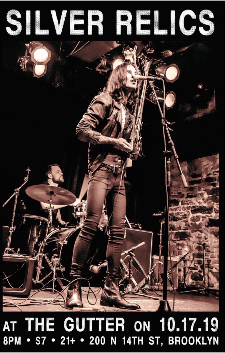 Live @ Gutter Bar • 10.17.19 • Doors 8pm • $7 • 21+ • 200 N 14th Street Brooklyn, New York ❌