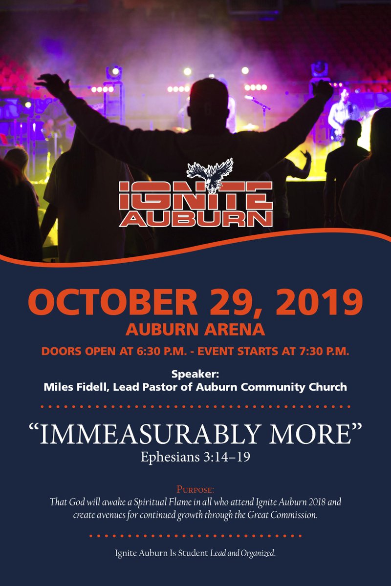 Ignite Auburn 2019- Tuesday Oct. 29- Save the Date!