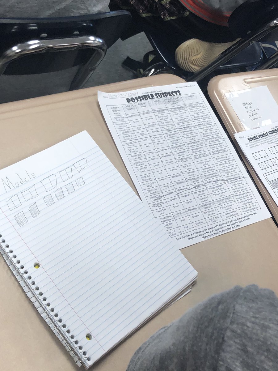 Dividing Dragons <a href="/RCEMiddle/">R.C. Edwards Middle</a> in Mrs. Spencer’s class....who will be the BIG, BAD, DRAGON left standing?!? Can’t wait to find out! #makemathfun #fractions