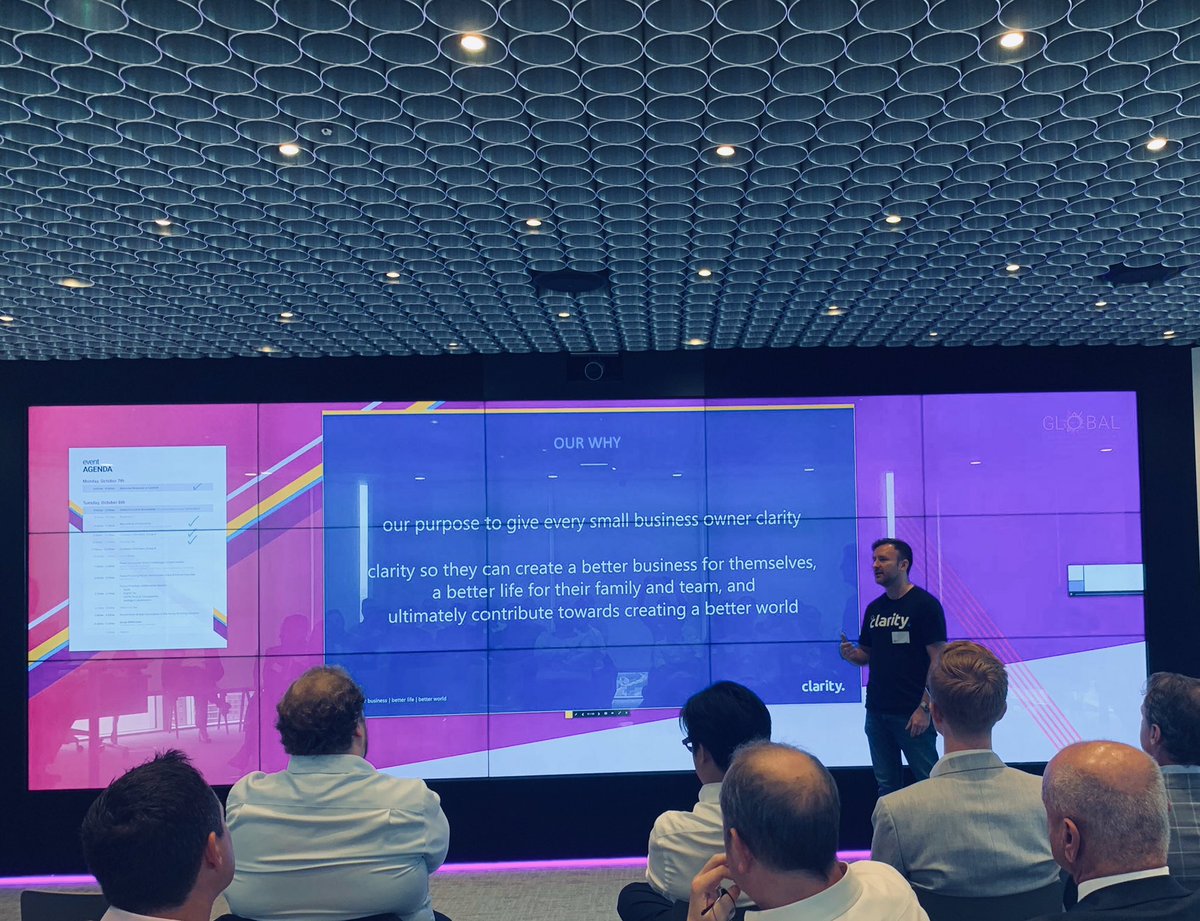 clarity_hq's tweet photo. A busy morning with @AICPAglobal and https://t.co/Xw4WK8yCgv at #GlobalRT๐ฅ
@SteveBriginshaw shares the #Clarity mission with the other elite invitees as well as contributing to the executive round table discussions on the latest #tech and global #accounting industry
๐ https://t.co/ZAx1Dg06BC