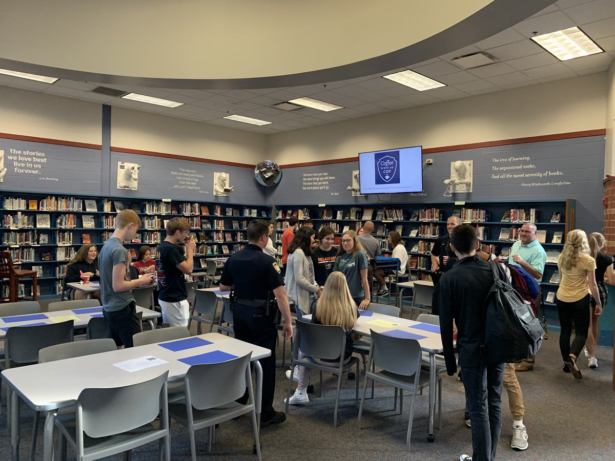 RutherfordReads's tweet image. Thanks to @Callyo @steveressler for the swag to thank @DelawareOhioPD &amp;amp; @OSHP for making #coffeewithacop w/ @DCS_Pacers so successful! @DrRStranges