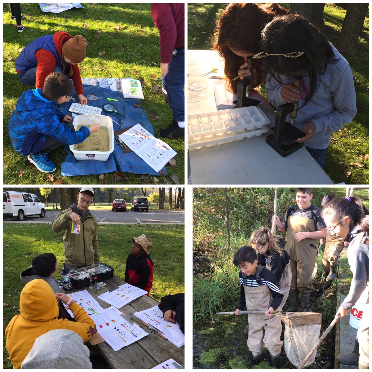 Thank you <a href="/wmeac/">West Michigan Environmental Action Council</a> for educating us in everything macro invertebrates on our way to better understanding water quality #outdoorclassroom
