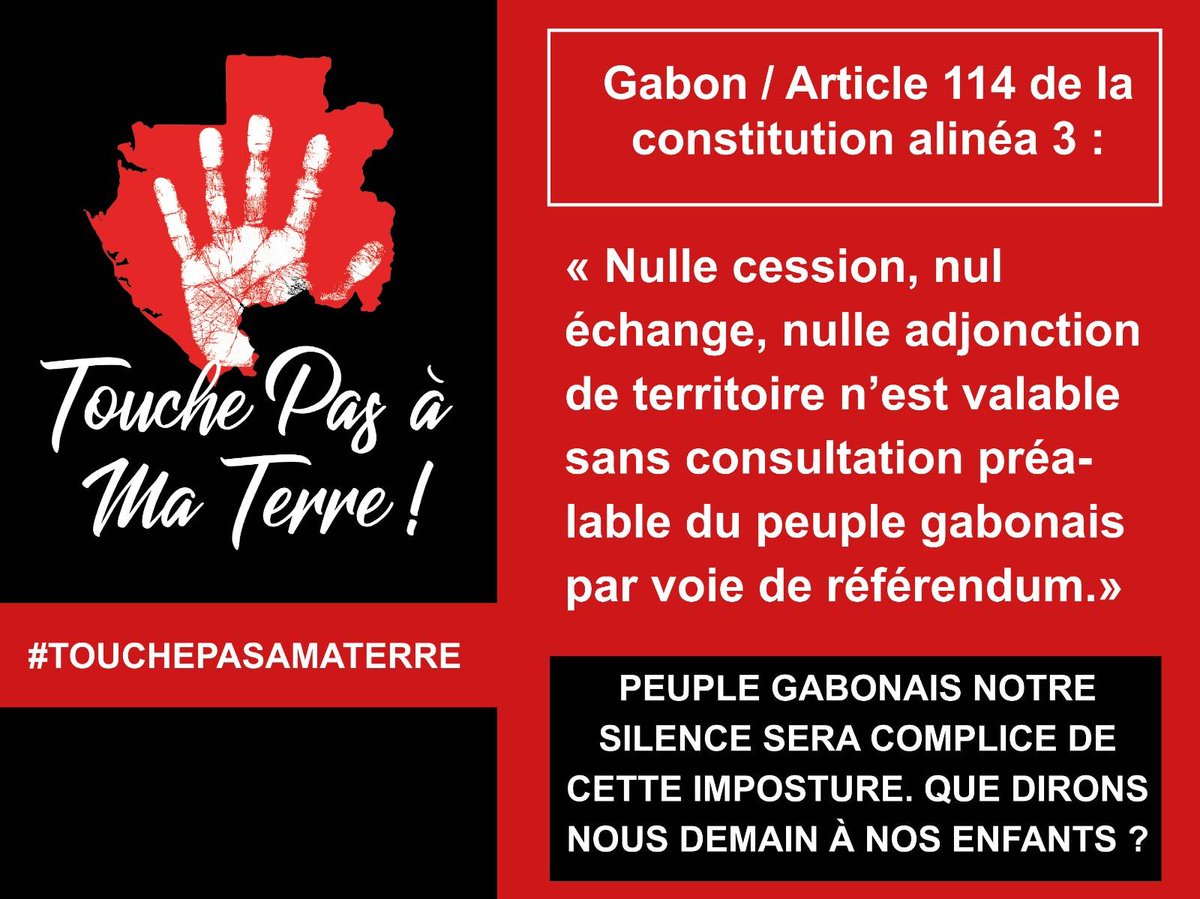 #Gabon : Un enieme abus de notre constitution. Nous devons mettre un terme à cette usurpation du pouvoir par tout les moyens possibles. #FJ