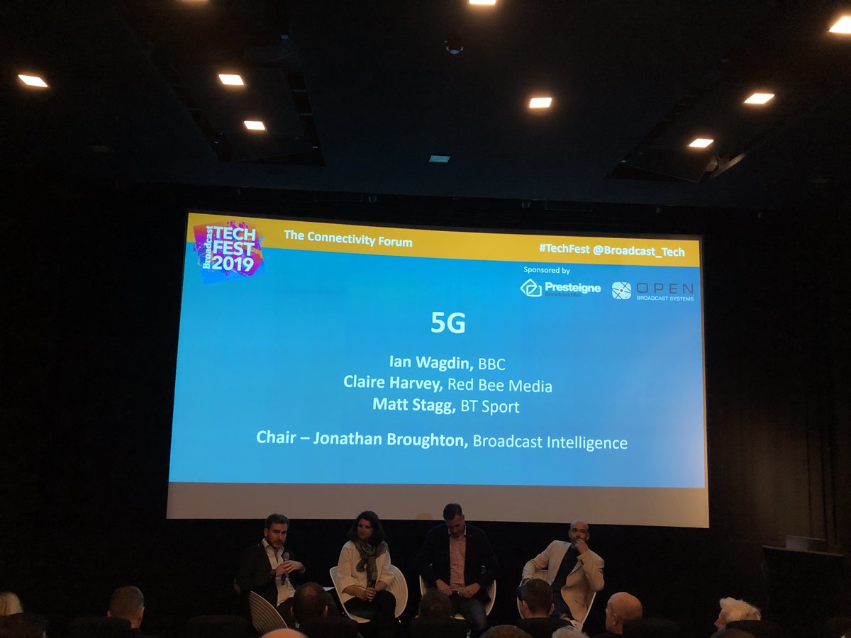 _UKTIN's tweet photo. Great to see two of our Working Group members on the #5G panel at @Broadcast_TECH this morning
@cccharvey of @RedBeeMedia
Matt Stagg of @btsport
#ConnectivityForum https://t.co/BrjjaEL2sh