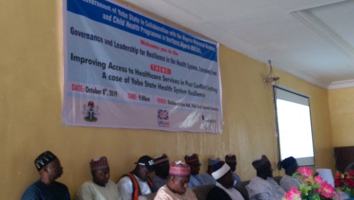 Currently Yobe State govt is working on attracting and retention of health workers by providing fully furnished accommodation; rural deployment; improving policies affecting HRH;Gender issues by enrolling more girls in intensive training prog to be absorbed in comm.midwifery