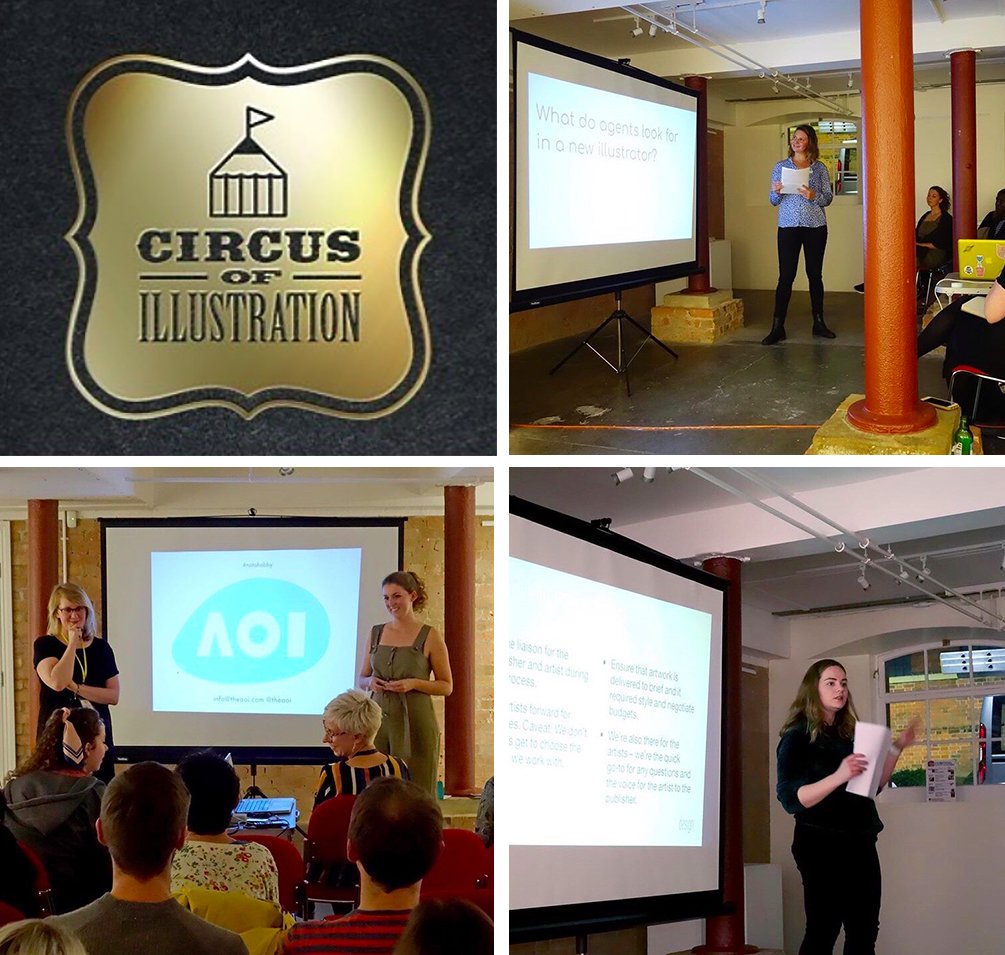 _illustrationX's tweet image. Last weekend Alice Ball talked about the role and importance of an illustrator&apos;s agent at the Circus of Illustration event in John Bunyan Museum, Bedford. Don’t miss such events in future, follow us to stay updated. #illustrationagents #aoi #emcdesign #circusofillustration
