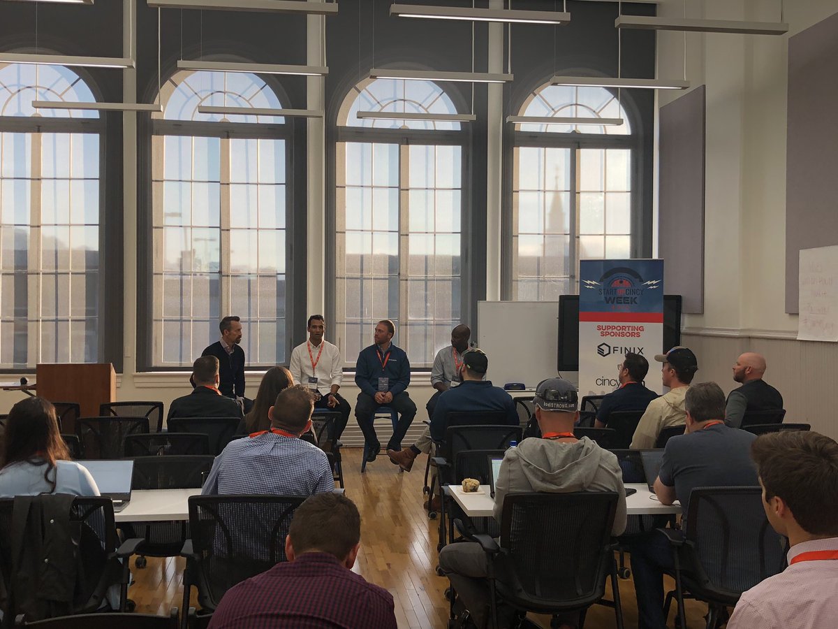 CincinnatiWbc's tweet photo. Startupcincy Week: Opening a gateway for entrepreneurs to connect to resource, tools, and knowledge gain to help grow their businesses in Cincy &amp; worldwide. Morning Sessions - Purpose Driven Entrepreneurship &amp; Fintech: Trends, Opportunities, and Challenges. #startupcincy https://t.co/eswFBv7JNa