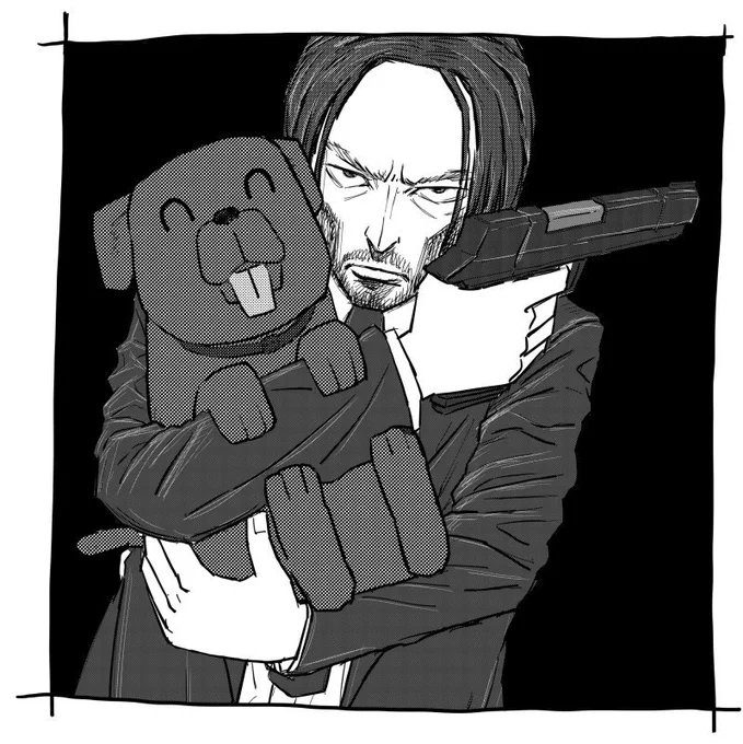 ジョン・ウィック良かった!
左手が何もない位置を触ってたので修正。 