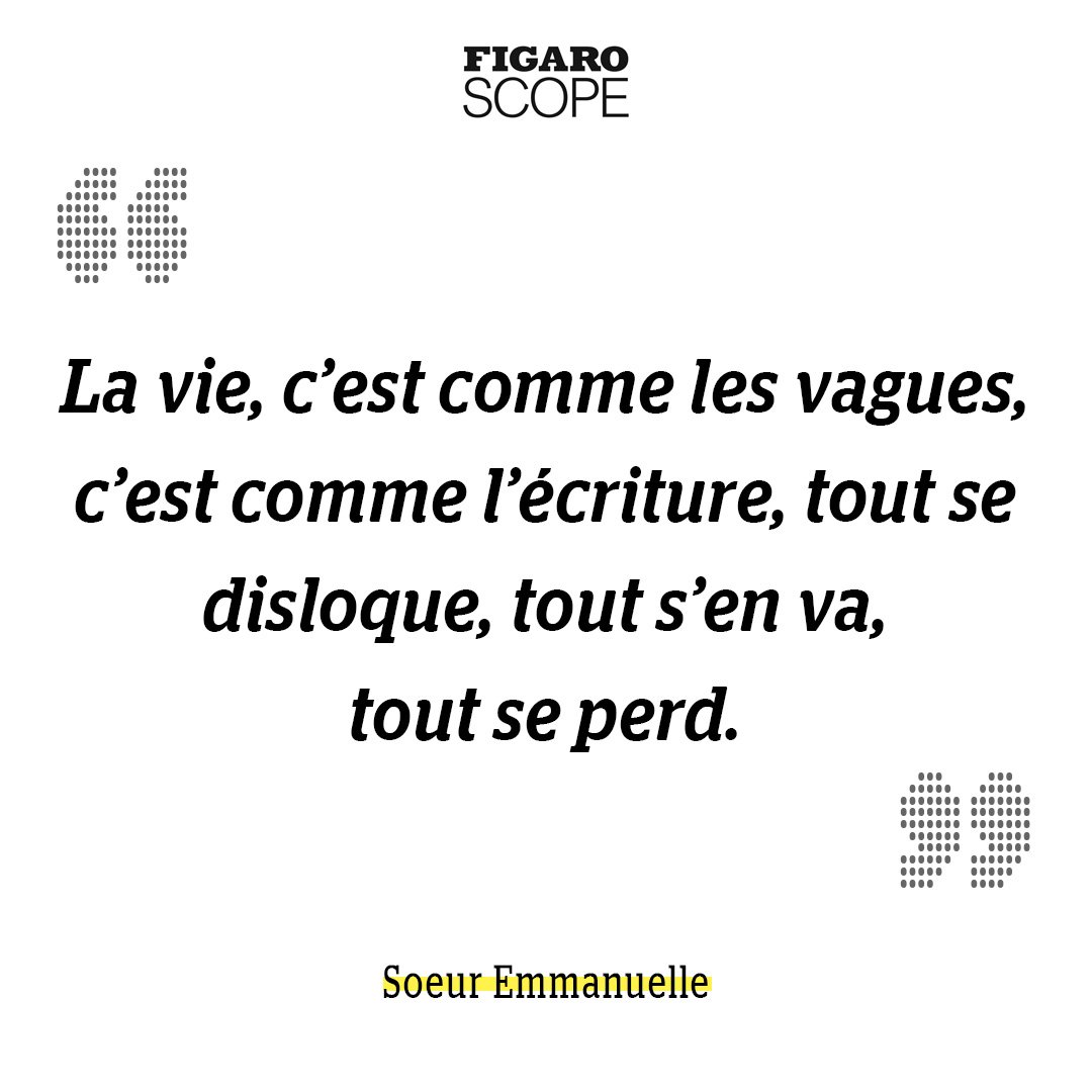 #CITATION Née Madeleine Cinquin, Sœur Emmanuelle dévoue sa vie pour les plus démunis. Surnommée « la petite sœur des pauvres », elle devient célèbre pour son action auprès des chiffonniers du Caire. Elle s’est éteinte le 20 octobre 2008 dans le Var >> bit.ly/2zAY4pm