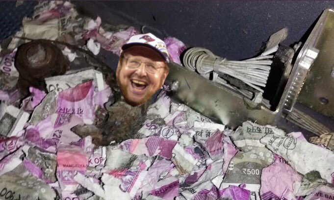 FatToasty's tweet photo. A rat broke into an ATM, shredded $18000 and then died.
Thereby recreating the Manchester United story and leaving the greatest piece of satirical artwork the world has ever seen.
#RipRat https://t.co/fVsLTykQnv