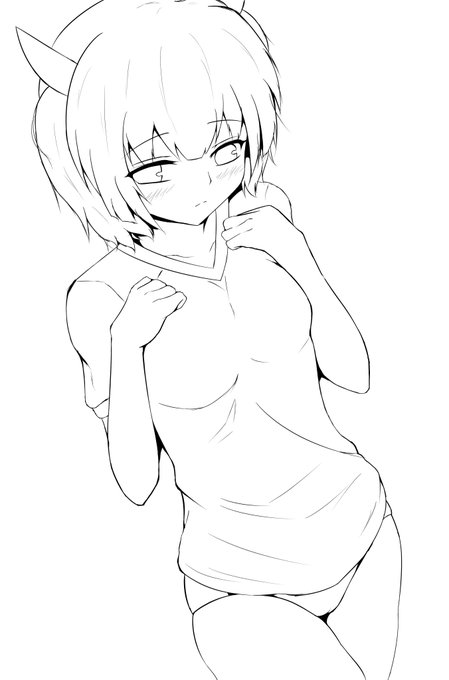 とりあえずきりたんの線画 