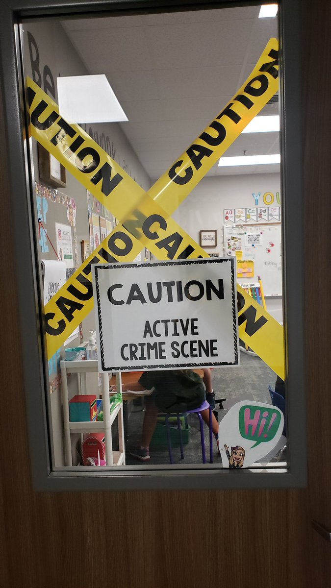 #RoomTransformation <a href="/CreechElem/">Creech Comets</a>  today in 3rd grade! Student detectives must solve the mystery using clues at each crime scene! Engagement is high in ELA today! <a href="/Alicia_Osen/">Alicia Osen</a> <a href="/lucyaboe/">Lucy Boe</a> <a href="/Rockin3rd/">Shaniqua Fowler</a>