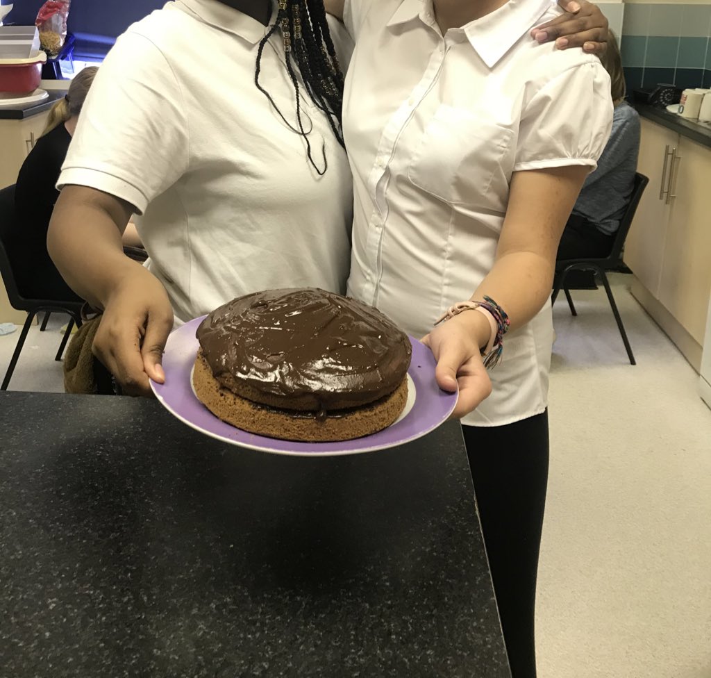 This week, our school cooking classes consisted of baking goodies for #HelloYellow cake sale in support of #MentalHealthAwarenessWeek.  The girls did a great job with their chocolate cake 🥳👏🏾