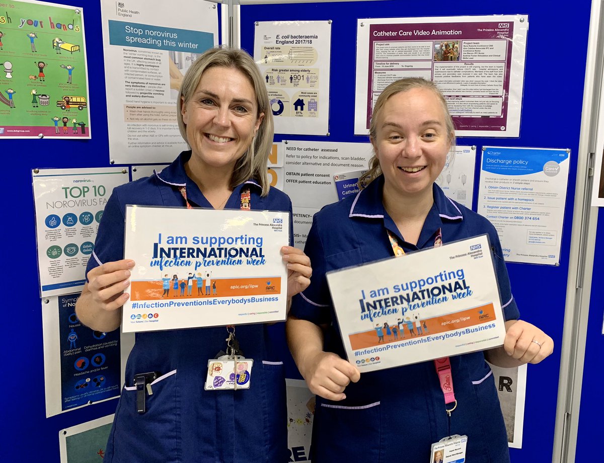 kimcabiles's tweet photo. @IPCT_PAH  Celebrating International Infection Prevention Week 2019 a week earlier

It was so good to see the amazing @NHSHarlow staff supporting the campaigns on influenza, hand hygeine, catheter care, measles and norovirus!
Indeed, #InfectionPreventionIsEverybodysBusiness https://t.co/T8xivTGfoG