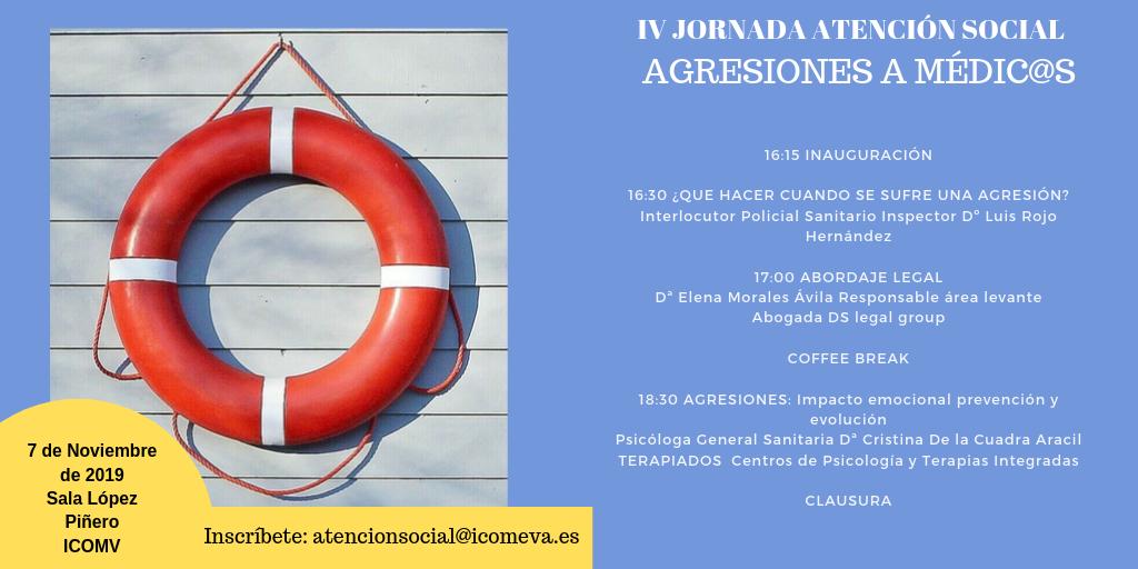 attsocial_ICOMV's tweet photo. IV Jornada Atención Social: Agresiones a Médic@s🚨🚨

Un tema que nos preocupa a tod@s: como prevenir, que hacer cuando ha ocurrido, que podemos considerar una agresión...

#stopagresiones https://t.co/qQxUxCzWXy