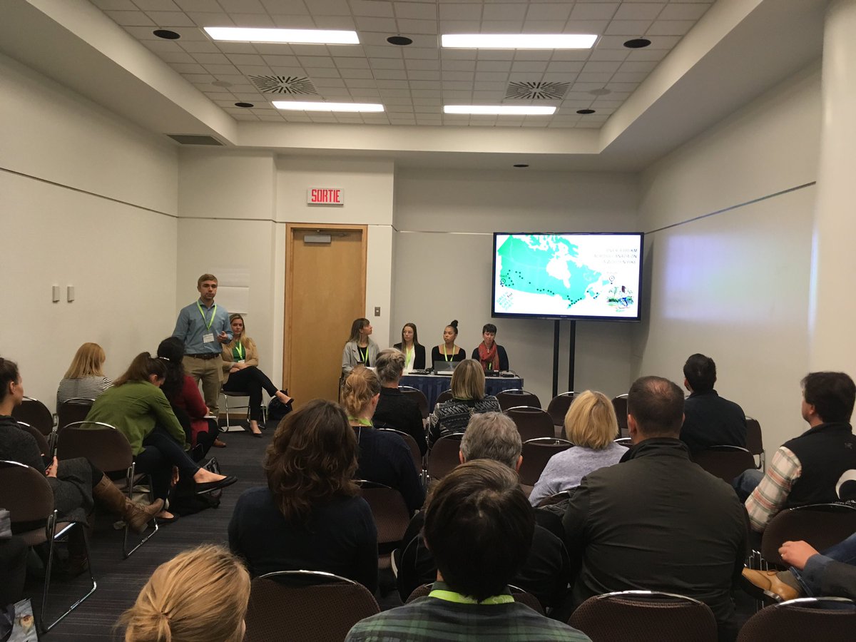 PLT_Canada's tweet photo. Zac in action at the #CanadianParksConference where he is sharing the experience of PLT Canada Green Jobs Youth alongside @CPRA_ACPL #mygreenjob https://t.co/uGjxPKPpLU
