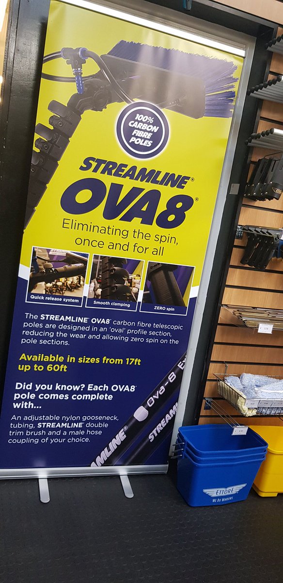 TheCleaningW's tweet image. Streamline ova8 poles now in stock! 
#WFP #windowcleaning #polesystem #cleaning