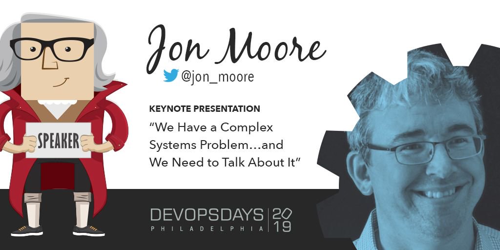 DevOpsDaysPHL's tweet image. Hey everyone! Meet our keynote speaker: @jon_moore. The Chief Software Architect at Comcast Cable will focus on the complexity of todays products.