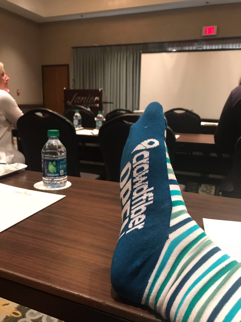 Moosebran's tweet photo. Getting ready for another session @CrowdFiber thanks again for the 🧦 socks! They came in handy today! https://t.co/fNcAm5O2DU