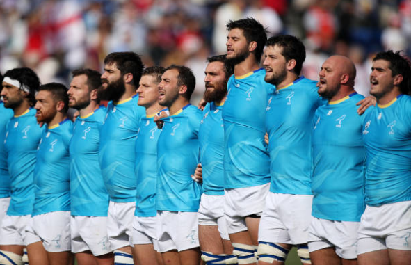 RugbyUruguay's tweet photo. ¡Se viene el último partido de Los Teros en el Grupo D de la @RugbyWorldCup! 

Este domingo a partir de las 05:15 horas, @RugbyUruguay enfrentará a @WelshRugbyUnion en el Kumamoto Stadium

#RWC2019 #VamosTeros #WebbEllisCup #RWCKumamoto https://t.co/Ns2qysZgLZ