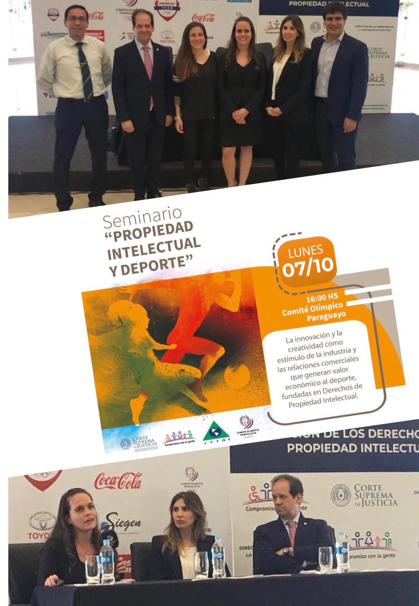 ASIPI en el Seminario "Propiedad Intelectual y Deporte" en Asunción a través de nuestros Delegados Aldo Fabrizio Modica y Lorena Mersan y de 
<a href="/rmgll/">Ricky Gordó Llobell</a>, Secretario del Comité de Derecho Deportivo de ASIPI, quien expuso sobre la interfaz normativa entre los derechos de imagen y la PI