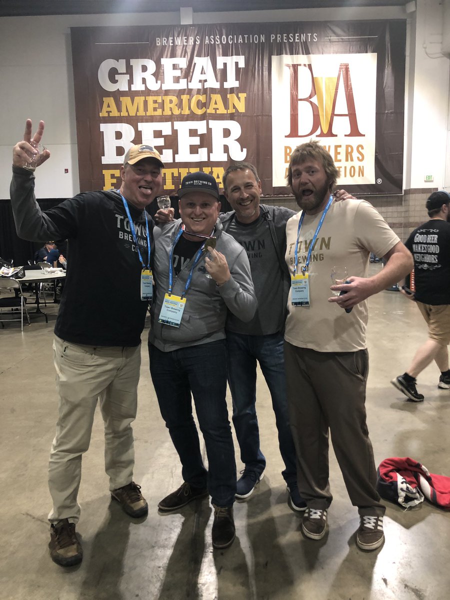 Town Brewing Co. (@townbrewing) on Twitter photo WOW! Town Brewing Co. is so excited to announce our GOLD medal win <a href="/GABF/">Great American Beer Festival</a> in Contemporary Gose for Cruise to Nowhere. We couldn’t be more proud of our Brewing team for making some pretty damn good beer! 🍻 🍺 🎉 WOW! Town Brewing Co. is so excited to announce our GOLD medal win <a href="/GABF/">Great American Beer Festival</a> in Contemporary Gose for Cruise to Nowhere. We couldn’t be more proud of our Brewing team for making some pretty damn good beer! 🍻 🍺 🎉