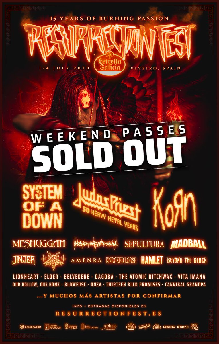 Resurrection Fest 2020 is officially sold out