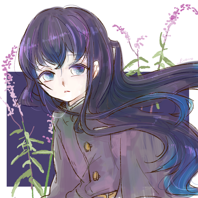ぼーのさんがTwitterに投稿した時透無一郎(鬼滅の刃)のイラスト。