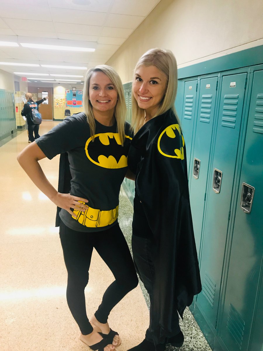 HMS_Team73's tweet photo. HoCo week is here @HarlemMS! Superhero day, but we know Officer Johnson is the real hero. We can't wait to see how creative our students will get for Disney day tomorrow! https://t.co/VC8j5Obct3