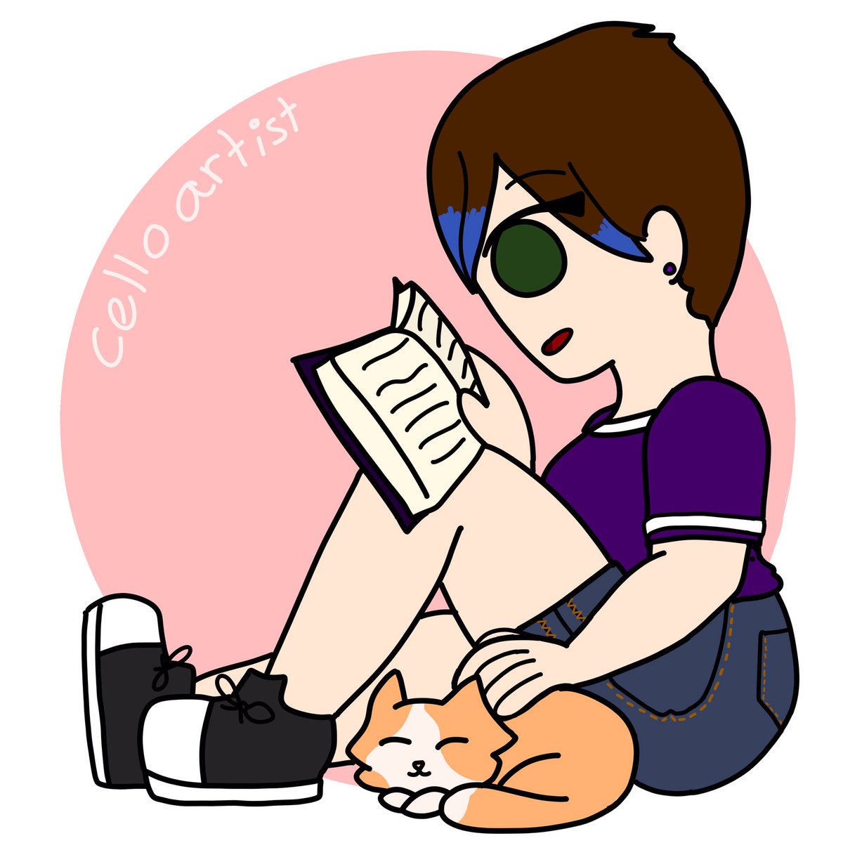 AKSCello's tweet photo. Happy #PortfolioDay! I’m celloartist and I draw mostly digital girls. Currently drawing a lot of girls with their pets! https://t.co/OPv74XznH4