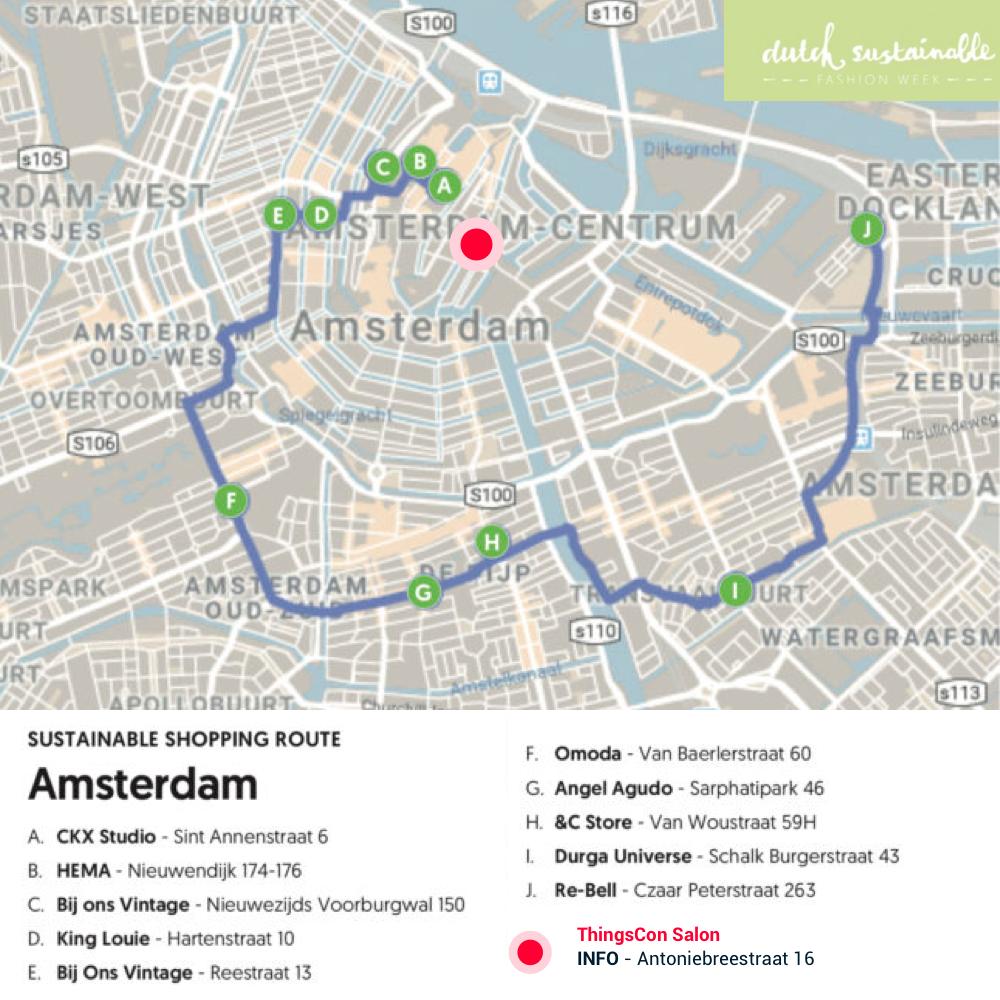 Take a Tour! Shop at the best sustainable and vintage stores as part of the Dutch Sustainable Fashion Week before coming to our #ThingsCon salon about technology in circular fashion! An evening of talks on the challenges and opportunities in circular fashion. Will you be there?