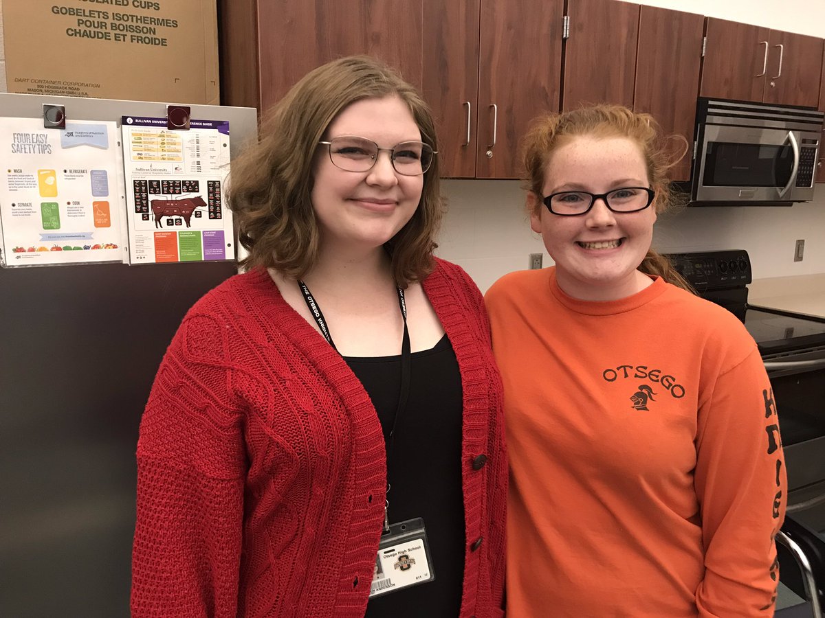 Check out our new President and Vice President for this year in FCCLA! #OtsegoFCS #MrsVollmar