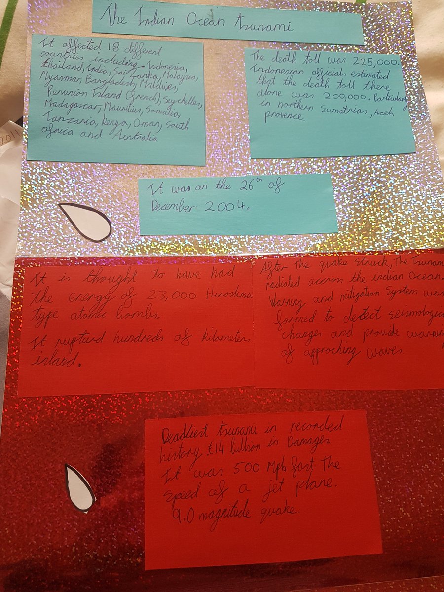 MsHunt12's tweet image. Fantastic projects created by my 1st year Geography class in @scoildara. Researching the effects and consequences of tsunamis! #jcgeography #juniorcycle