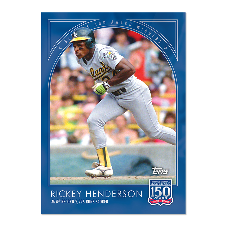 CardboardStats's tweet image. New week of the #150YearsofBaseball set!

#93 Rickey Henderson, Athletics, Records &amp;amp; Award Winners
#94 Reggie Jackson, Yankees, Historic Moments
#95 Ryan Braun, Brewers, Rookie Campaigns