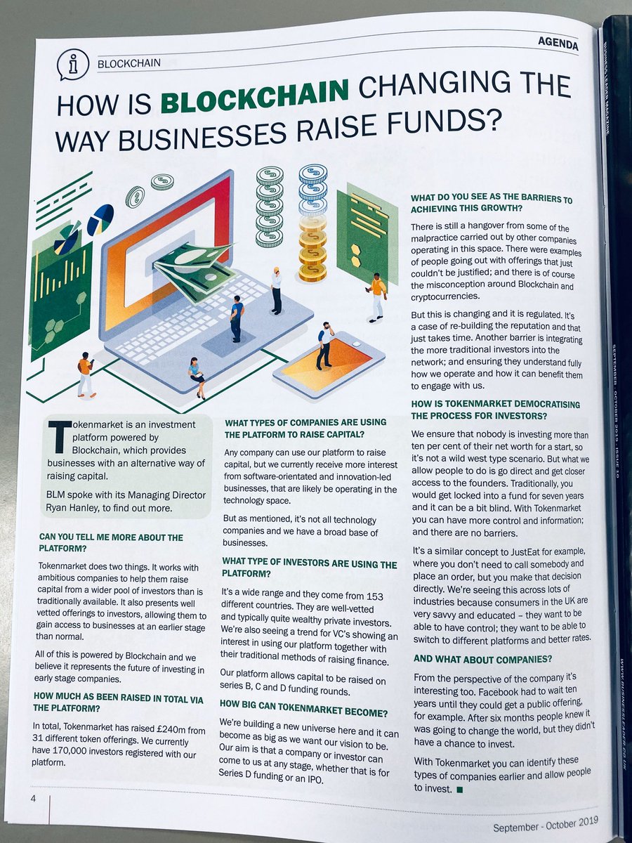 In the very latest edition of Business Leader Magazine find out how blockchain is changing the way businesses are looking to raise capital with an exclusive interview with our Managing Director Ryan Hanley!

#businessleader #blockchain #equity #financing