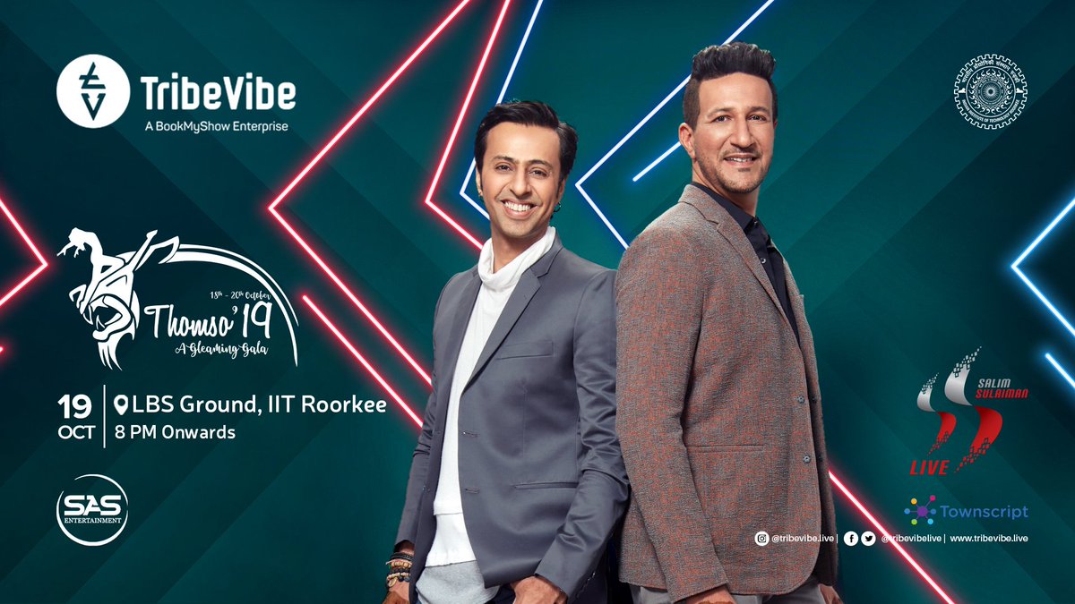 With every tick of the clock, the anxiety is getting the 3-day chronicle to overload the vivacity of the power-packed Salim-Sulaiman pair for the exhilarating  Day 2 of Thomso’19. 
 <a href="/TribeVibeLive/">TribeVibe</a> <a href="/salim_merchant/">salim merchant</a> <a href="/Sulaiman/">sulaiman merchant</a>
