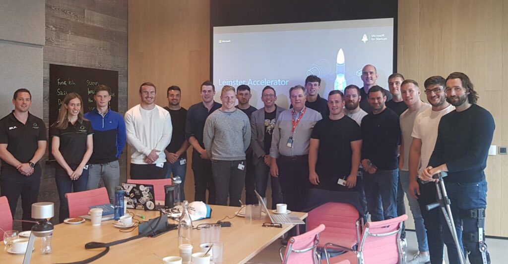 RugbyPlayersIRE's tweet photo. Many thanks to @Microsoftirl for being so accommodating of our @leinsterrugby members today!
#microsoftirl #microsoft4startups https://t.co/TXEsUbstPk