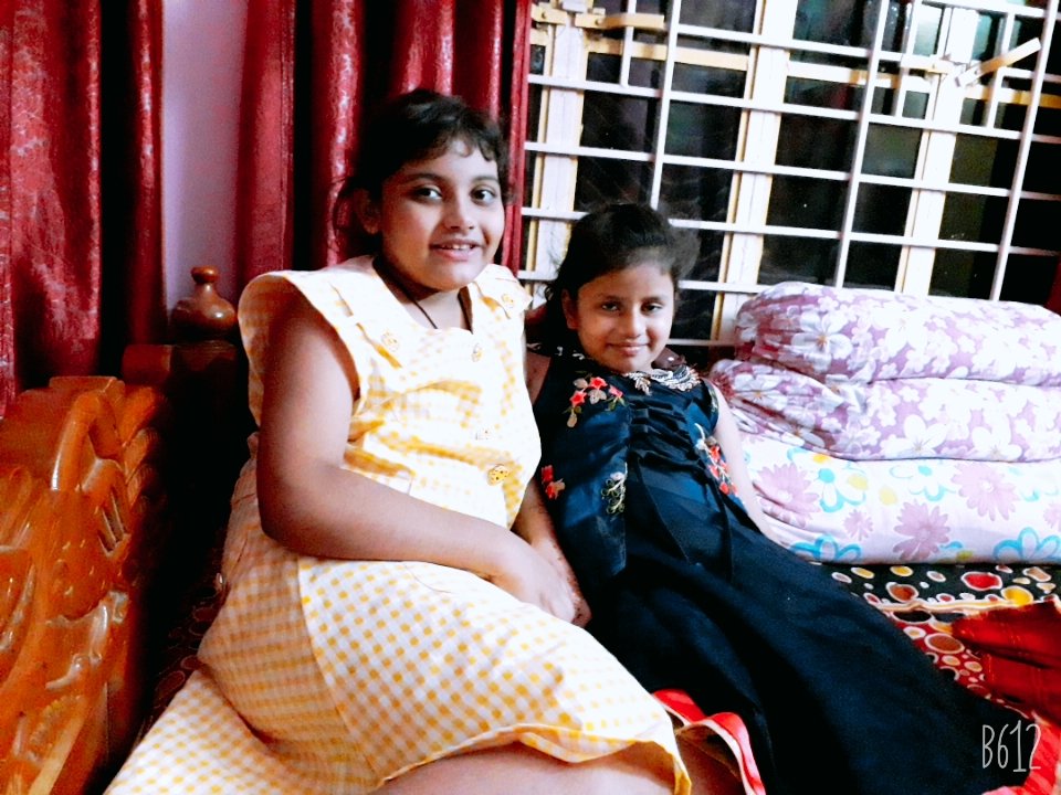 An auspicious moment of life with heartfelt children at Shantipur, West Bengal.