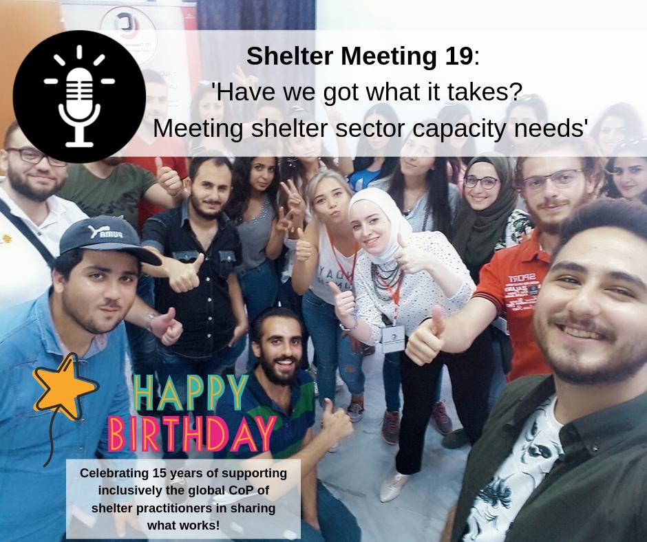 This year’s #ShelterMeeting19 agenda, tinyurl.com/yxg5hhyd,  includes presentations about ‘Meeting shelter sector capacity needs’ from <a href="/CatholicRelief/">CatholicRelief</a>, <a href="/Habitat_org/">Habitat for Humanity</a>, @IOM, @NRC, <a href="/ShelterCluster/">Global Shelter Cluster</a>, @UNHCR, #UNHCR <a href="/Refugees/">UNHCR, the UN Refugee Agency</a>, and many more. tinyurl.com/y6r9co9e.