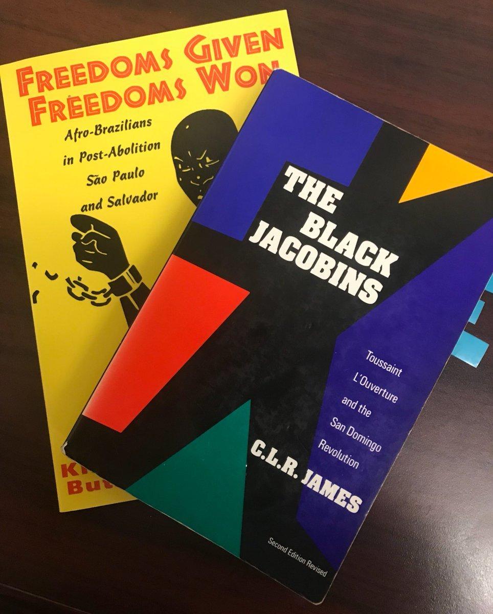 S_L_Alexander's tweet photo. Looking forward today's discussion in #AAAS801. It is a heavy week, as we are covering two sessions after missing for #ASALH2019, but the students will bring it for @marthasjones_, C. L. R. James &amp; Kim Butler. 

Race, Rights, Citizenship, Rebellion &amp; more. #AAASKU https://t.co/AsmARdM17N