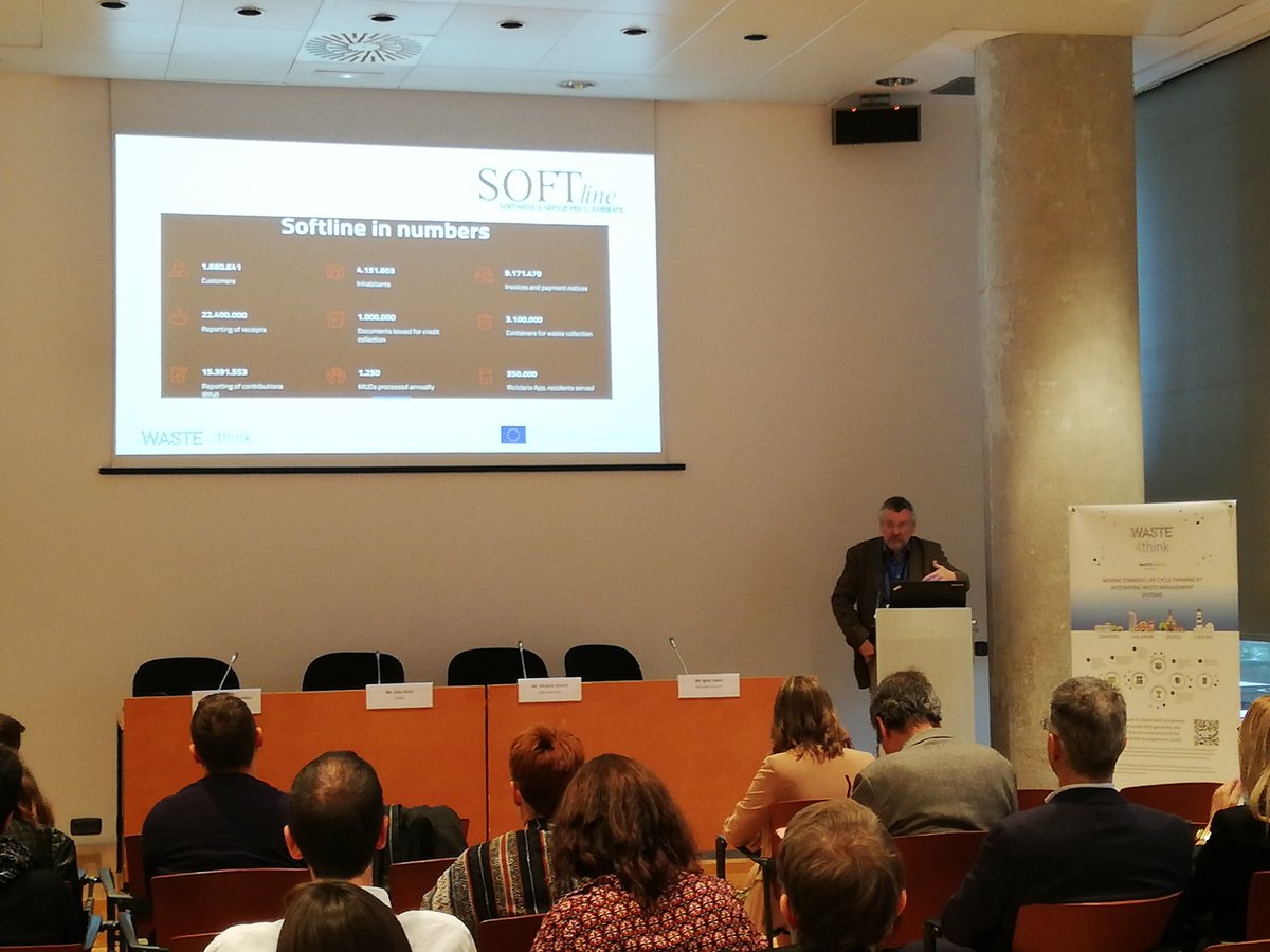 SOFTlineMilano's tweet image. @SOFTlineMilano shows the results in @Waste4Think project and how its softwate for the #wastetariffmanagement is #flexible because it uses #differentmethods for calculate #PAYT