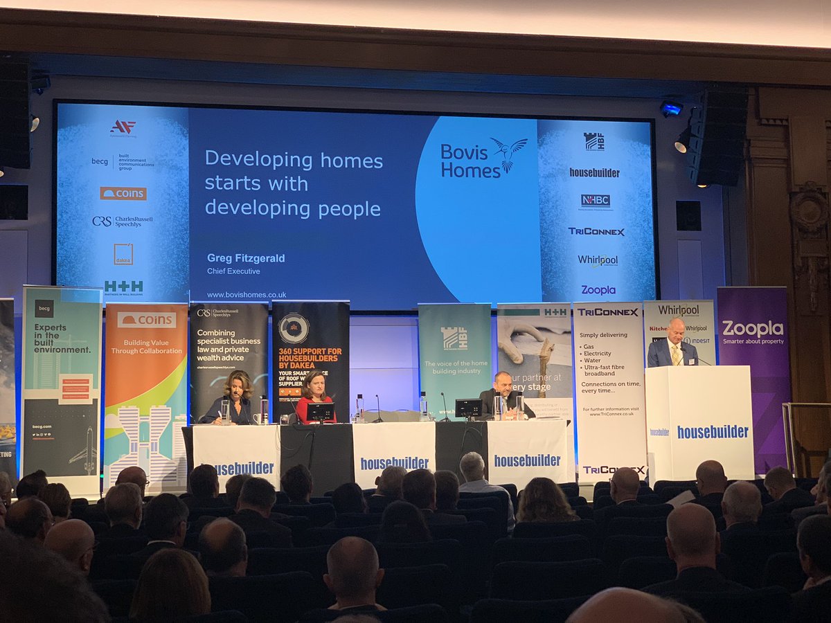 Very interesting to hear from Bovis CEO Greg Fitzgerald and his journey to turn around the business by developing from within. #hmi19