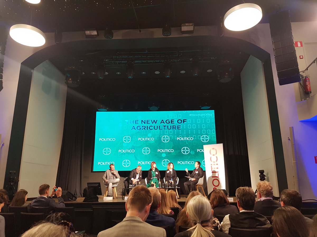 EvaMariaBille's tweet photo. What can digital farming really do and how do we get it to the people on the ground? Exciting input about #newageofag @POLITICOEurope #precisionfarming https://t.co/PTGj4a0B9X