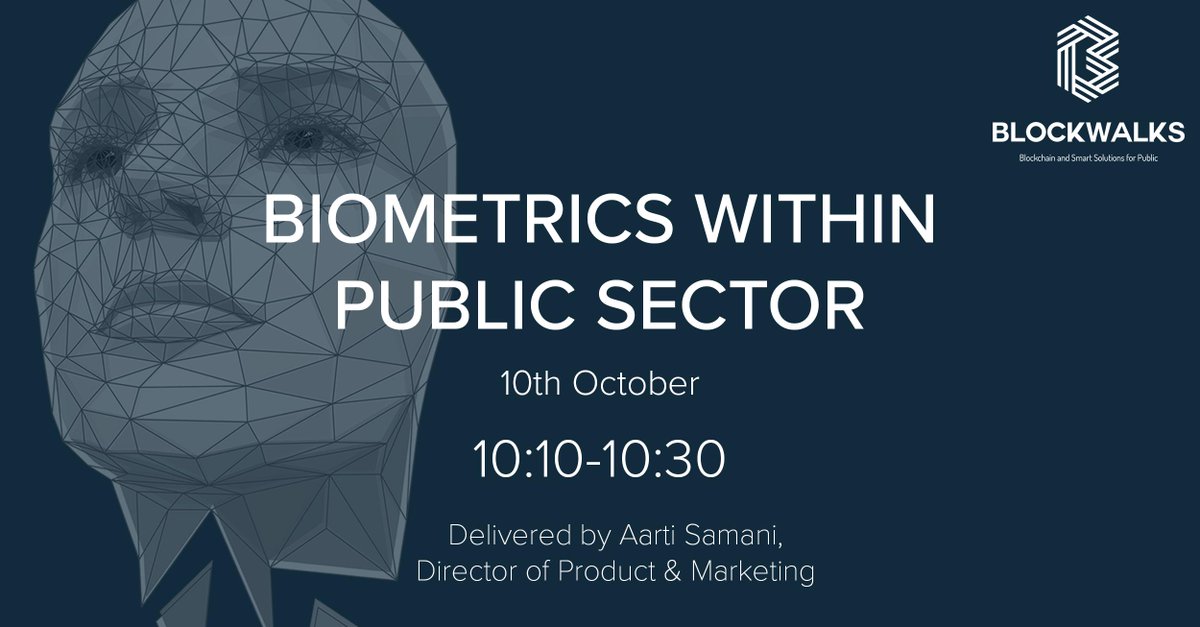 iProov's tweet photo. Aarti Samani will be sharing our key takeaways from biometric deployments in the public sector at @blockwalks.
Be sure to catch her presentation at 10:10 this Thursday if you are attending the event!
#genuinepresence #blockchain #cybersecurity #blockwalks https://t.co/3COT8jyHng