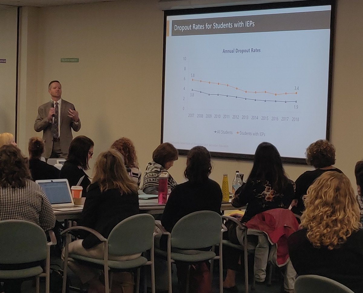 Cummins2Cathy's tweet photo. Thanks @MASchoolsK12 and @MoecNetwork for kicking off this year's regional meetings for special education administrators @avcollab!  #AVCLearns https://t.co/jxH0dZb3oq