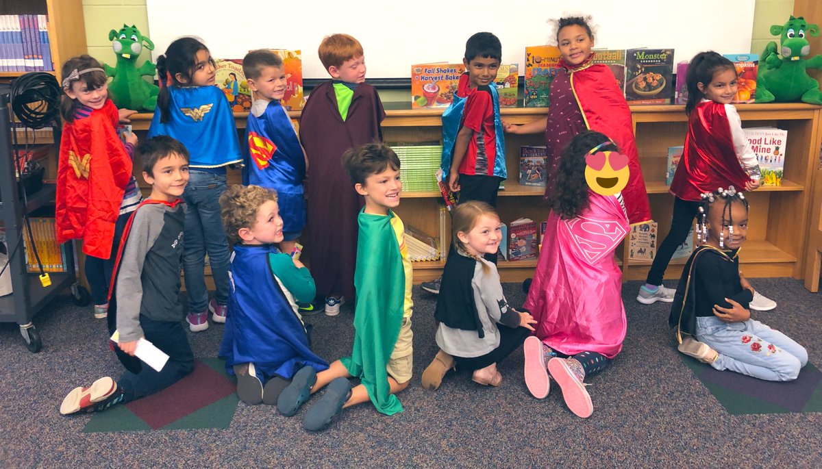 PileggiPirates's tweet photo. We #WearTheCape in Room 224! #RespectWeek2019 @MelissaWallLES 💪🏻 https://t.co/tesM8PyS7R