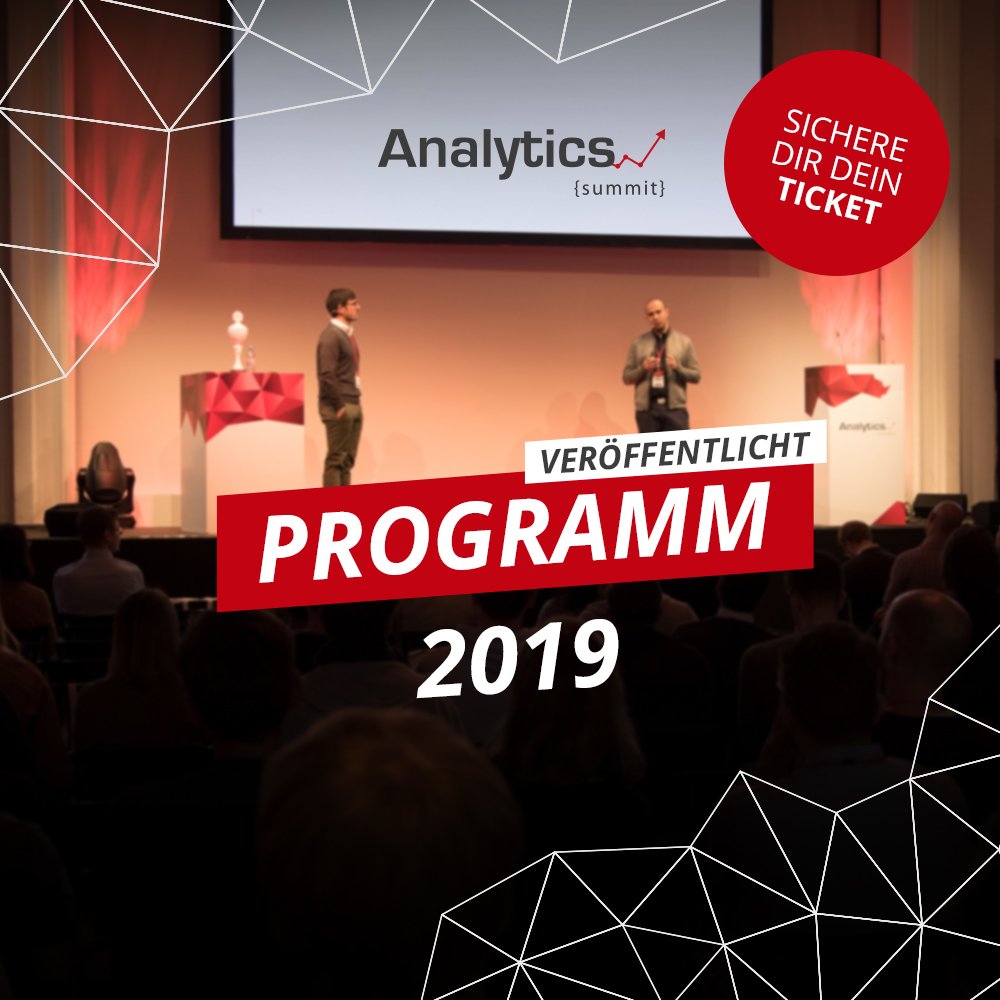 trakken's tweet image. Die Agenda des Analytics Summits 2019 ist soeben live gegangen. Werft als einer der ersten Blick darauf sichert euch spätestens jetzt Ticket, um Teil der größten Google Analytics Konferenz Europas zu sein.
#as2019 #GoogleAnalytics 
analytics-summit.de/konferenz/prog…