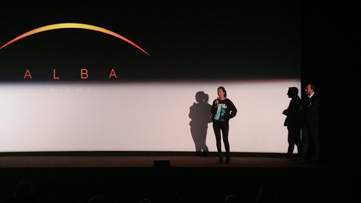 lefilmfrancais's tweet photo. La présentation @FilmsAlba se poursuit avec un autre documentaire, "Wonder Boy, Olivier Rousteing, né sous X" d'Annissa Bonnefont, une quête d'origines en salle le 27/11. "Un sujet fort et une claque émotionnelle" selon Nicolas Rihet. La réalisatrice sur la scène du #Showeb https://t.co/E26UXOgOSA